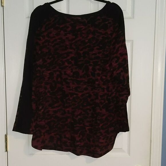 CJ Banks animal printed top Sz X (14W) - Picture 6 of 7